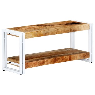 vidaXL Έπιπλο Τηλεόρασης 90x30x40cm από Μασίφ Ξύλο Μάνγκο