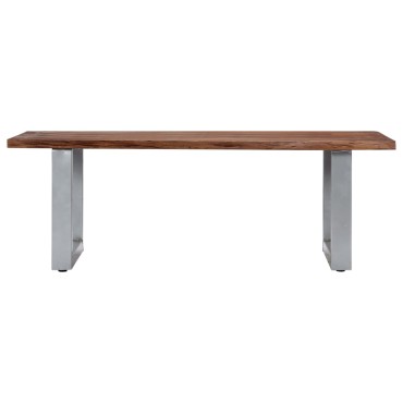 vidaXL Τραπεζάκι Σαλονιού Live Edge 115x60x40cm Μασίφ Ξύλο Ακακίας 1 τεμ.
