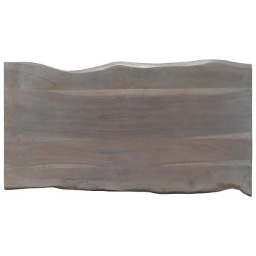 vidaXL Τραπεζάκι Σαλονιού Live Edge Γκρι 115x60x40cm Ξύλο Ακακίας 1 τεμ.