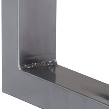 vidaXL Τραπέζι Κονσόλα 115x35x76cm από Μασίφ Ξύλο Ακακίας και Σίδηρο 1 τεμ.