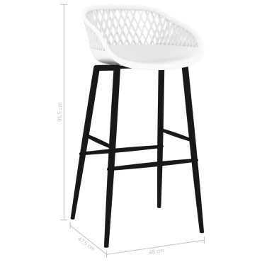 vidaXL Σετ Επίπλων Μπαρ 5 τεμ. Λευκό 120x60x105cm