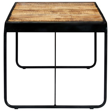 vidaXL Τραπεζαρία 180x90x76cm από Μασίφ Ακατέργαστο Ξύλο Μάνγκο 1 τεμ.