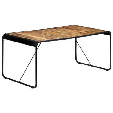 vidaXL Τραπεζαρία 180x90x76cm από Μασίφ Ακατέργαστο Ξύλο Μάνγκο 1 τεμ.