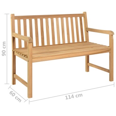 vidaXL Παγκάκι Κήπου από Μασίφ Ξύλο Teak 114x60x90cm 1 τεμ.