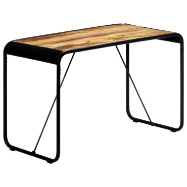 vidaXL Τραπεζαρία 118x60x76cm από Μασίφ Ακατέργαστο Ξύλο Μάνγκο 1 τεμ.