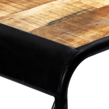 vidaXL Τραπεζαρία 118x60x76cm από Μασίφ Ακατέργαστο Ξύλο Μάνγκο 1 τεμ.