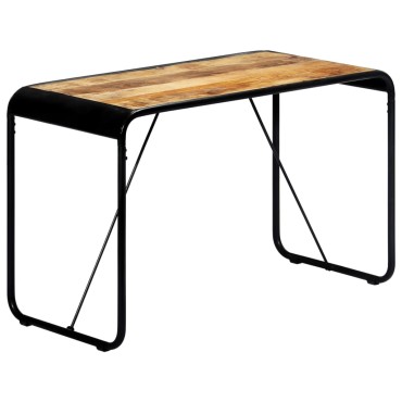 vidaXL Τραπεζαρία 118x60x76cm από Μασίφ Ακατέργαστο Ξύλο Μάνγκο 1 τεμ.