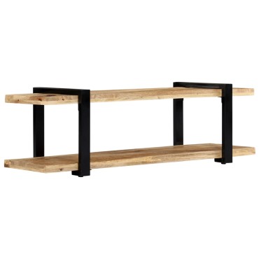 vidaXL Έπιπλο Τηλεόρασης 130x40x40cm από Μασίφ Ξύλο Μάνγκο