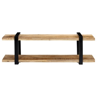 vidaXL Έπιπλο Τηλεόρασης 130x40x40cm από Μασίφ Ξύλο Μάνγκο