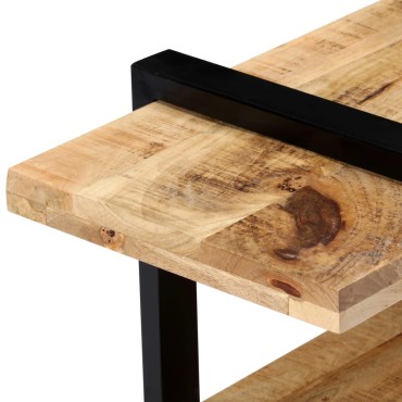 vidaXL Έπιπλο Τηλεόρασης 130x40x40cm από Μασίφ Ξύλο Μάνγκο