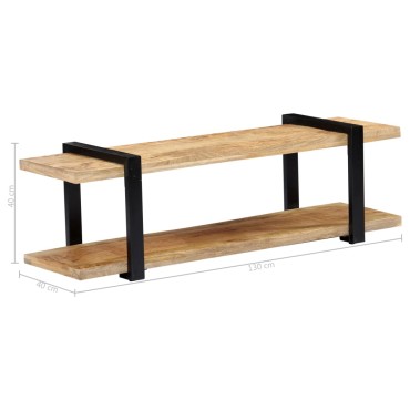 vidaXL Έπιπλο Τηλεόρασης 130x40x40cm από Μασίφ Ξύλο Μάνγκο