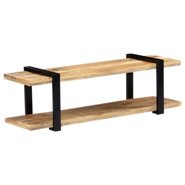 vidaXL Έπιπλο Τηλεόρασης 130x40x40cm από Μασίφ Ξύλο Μάνγκο