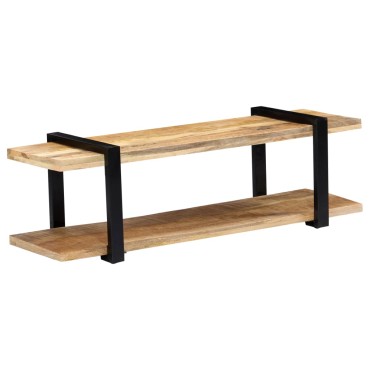 vidaXL Έπιπλο Τηλεόρασης 130x40x40cm από Μασίφ Ξύλο Μάνγκο