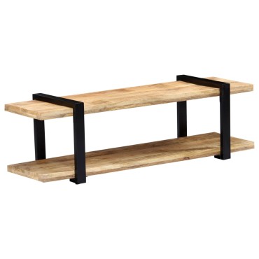 vidaXL Έπιπλο Τηλεόρασης 130x40x40cm από Μασίφ Ξύλο Μάνγκο