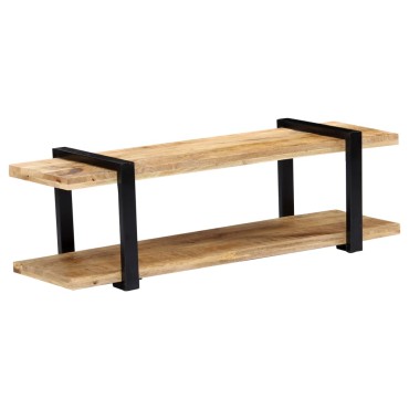 vidaXL Έπιπλο Τηλεόρασης 130x40x40cm από Μασίφ Ξύλο Μάνγκο
