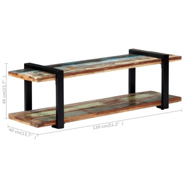 vidaXL Έπιπλο Τηλεόρασης 130x40x40cm από Μασίφ Ανακυκλωμένο Ξύλο
