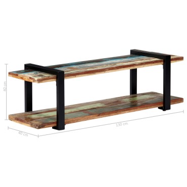 vidaXL Έπιπλο Τηλεόρασης 130x40x40cm από Μασίφ Ανακυκλωμένο Ξύλο