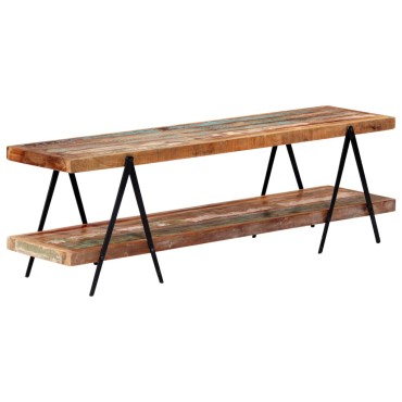 vidaXL Έπιπλο Τηλεόρασης 160x40x50cm από Μασίφ Ανακυκλωμένο Ξύλο