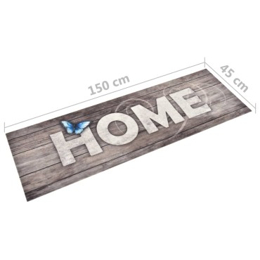 vidaXL Πατάκι Κουζίνας Σχέδιο Home Πλενόμενο 45 x 150 εκ.