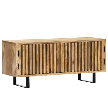 vidaXL Έπιπλο Τηλεόρασης 90x30x40cm από Μασίφ Ξύλο Μάνγκο