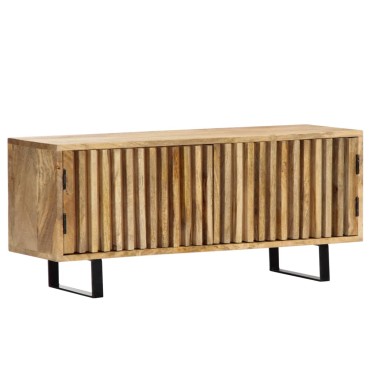 vidaXL Έπιπλο Τηλεόρασης 90x30x40cm από Μασίφ Ξύλο Μάνγκο