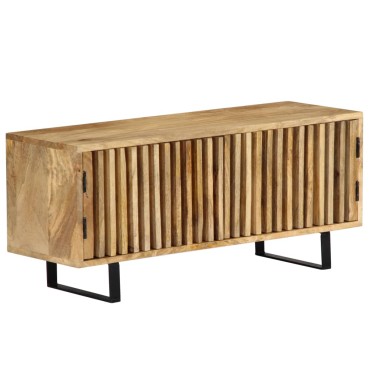 vidaXL Έπιπλο Τηλεόρασης 90x30x40cm από Μασίφ Ξύλο Μάνγκο