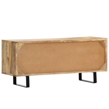 vidaXL Έπιπλο Τηλεόρασης 90x30x40cm από Μασίφ Ξύλο Μάνγκο