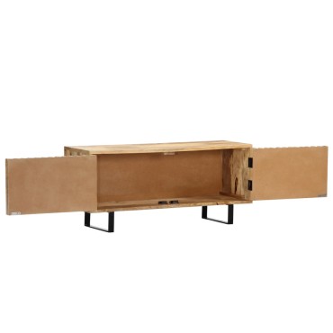 vidaXL Έπιπλο Τηλεόρασης 90x30x40cm από Μασίφ Ξύλο Μάνγκο
