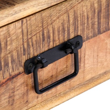 vidaXL Έπιπλο Τηλεόρασης 150x30x45cm από Μασίφ Ξύλο Μάνγκο