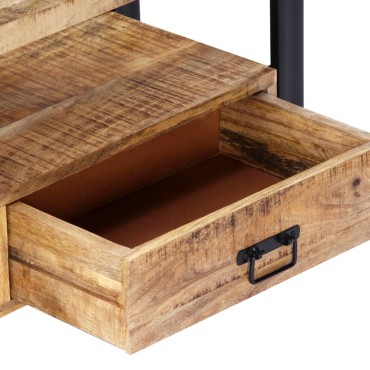 vidaXL Έπιπλο Τηλεόρασης 150x30x45cm από Μασίφ Ξύλο Μάνγκο