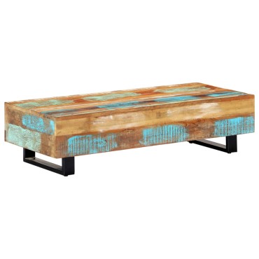 vidaXL Τραπεζάκι Σαλονιού 120x50x30cm Ανακυκλωμένο Ξύλο/Ατσάλι 1 τεμ.