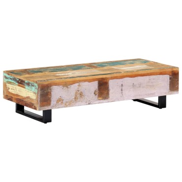 vidaXL Τραπεζάκι Σαλονιού 120x50x30cm Ανακυκλωμένο Ξύλο/Ατσάλι 1 τεμ.