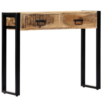 vidaXL Τραπέζι Κονσόλα 90x30x75cm από Μασίφ Ξύλο Μάνγκο 1 τεμ.