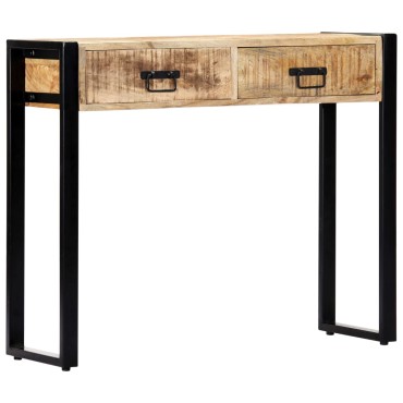 vidaXL Τραπέζι Κονσόλα 90x30x75cm από Μασίφ Ξύλο Μάνγκο 1 τεμ.