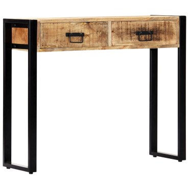 vidaXL Τραπέζι Κονσόλα 90x30x75cm από Μασίφ Ξύλο Μάνγκο 1 τεμ.