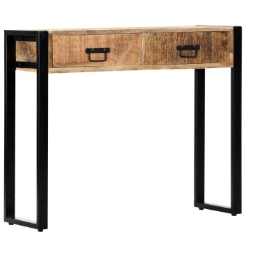vidaXL Τραπέζι Κονσόλα 90x30x75cm από Μασίφ Ξύλο Μάνγκο 1 τεμ.