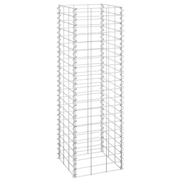 vidaXL Συρματοκιβώτια-Γλάστρες Υπερυψ. 3 τεμ. 30x30x100εκ. Σιδερένιες