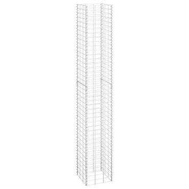 vidaXL Συρματοκιβώτια-Γλάστρες Υπερυψ. 3 τεμ. 30x30x200εκ. Σιδερένιες
