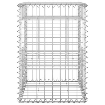 vidaXL Συρματοκιβώτια Στύλοι 2 τεμ. 40x40x60cm Σιδερένιοι