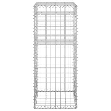 vidaXL Συρματοκιβώτιο Στύλος 40 x 40 x 100 εκ. Σιδερένιο