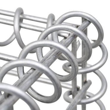 vidaXL Συρματοκιβώτιο Στύλος 40x40x140cm Σιδερένιο