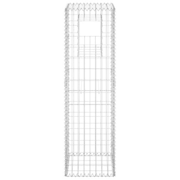 vidaXL Συρματοκιβώτια Στύλοι 2 τεμ. 40x40x140cm Σιδερένιοι