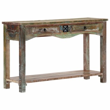 vidaXL Τραπέζι Κονσόλα 120x40x75cm από Μασίφ Ανακυκλωμένο Ξύλο 1 τεμ.