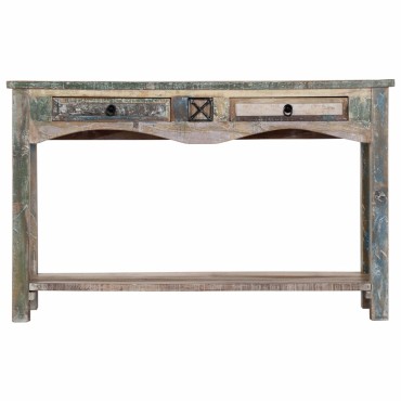 vidaXL Τραπέζι Κονσόλα 120x40x75cm από Μασίφ Ανακυκλωμένο Ξύλο 1 τεμ.
