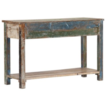 vidaXL Τραπέζι Κονσόλα 120x40x75cm από Μασίφ Ανακυκλωμένο Ξύλο 1 τεμ.