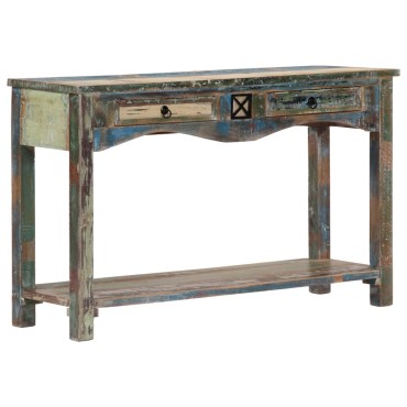 vidaXL Τραπέζι Κονσόλα 120x40x75cm από Μασίφ Ανακυκλωμένο Ξύλο 1 τεμ.