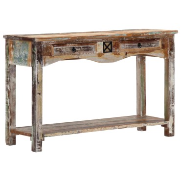 vidaXL Τραπέζι Κονσόλα 120x40x75cm από Μασίφ Ανακυκλωμένο Ξύλο 1 τεμ.