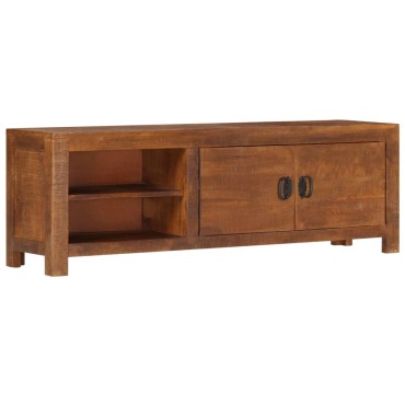 vidaXL Έπιπλο Τηλεόρασης 120x30x40cm από Μασίφ Ξύλο Μάνγκο