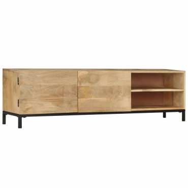vidaXL Έπιπλο Τηλεόρασης 145x30x41cm από Μασίφ Ξύλο Μάνγκο