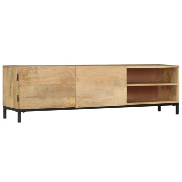 vidaXL Έπιπλο Τηλεόρασης 145x30x41cm από Μασίφ Ξύλο Μάνγκο